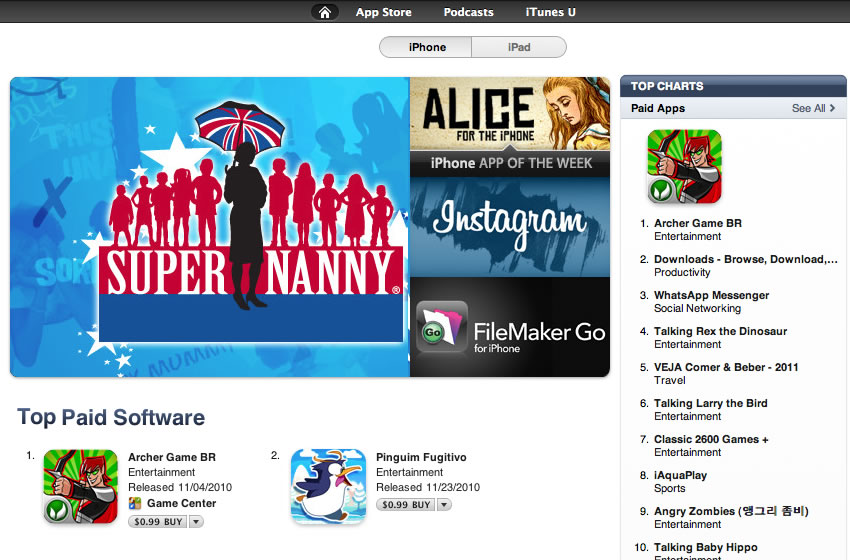 Archer is Rank #1 at Brazil AppStore